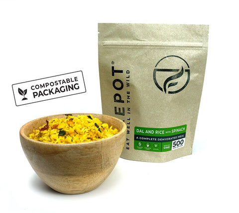 Dal and Rice with Spinach - Compostable Pouch