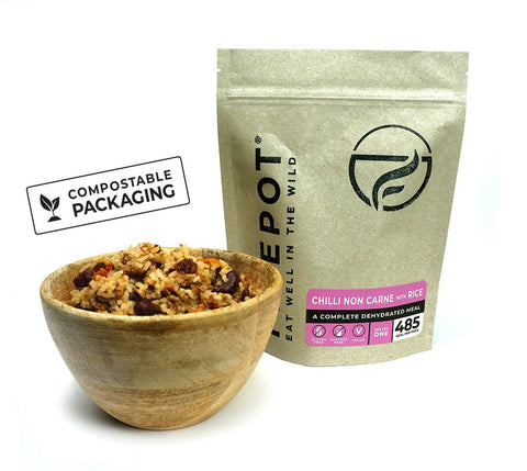 Chilli NON Carne with Rice (Vegan)- Compostable Pouch