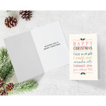 Pack of 10 'Happy Christmas' Thank You Cards